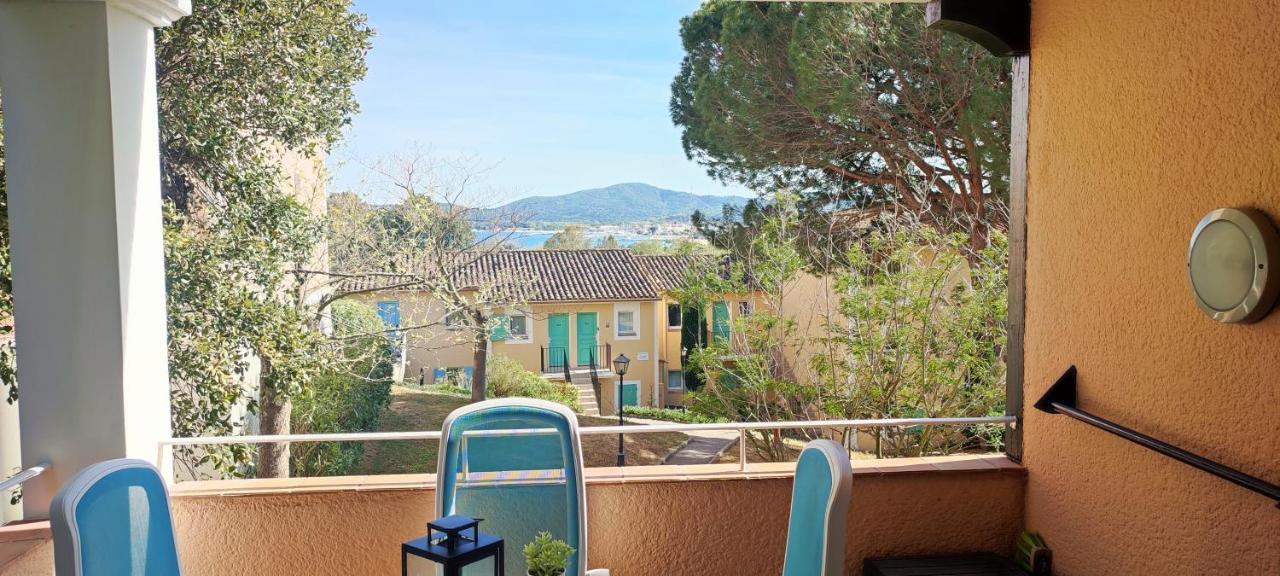 Chez Adriana Studio Vue Mer Avec Piscine Grimaud Eksteriør billede
